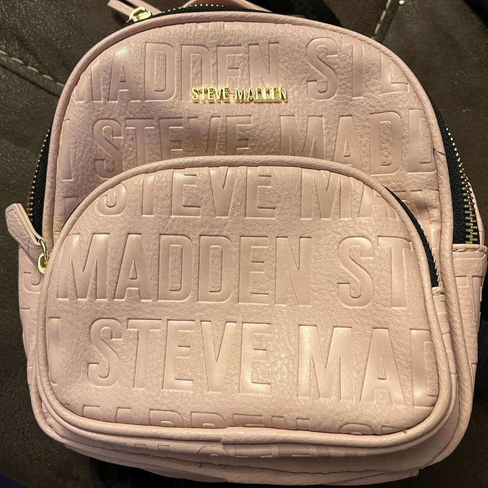 Steve Madden small pink backpack